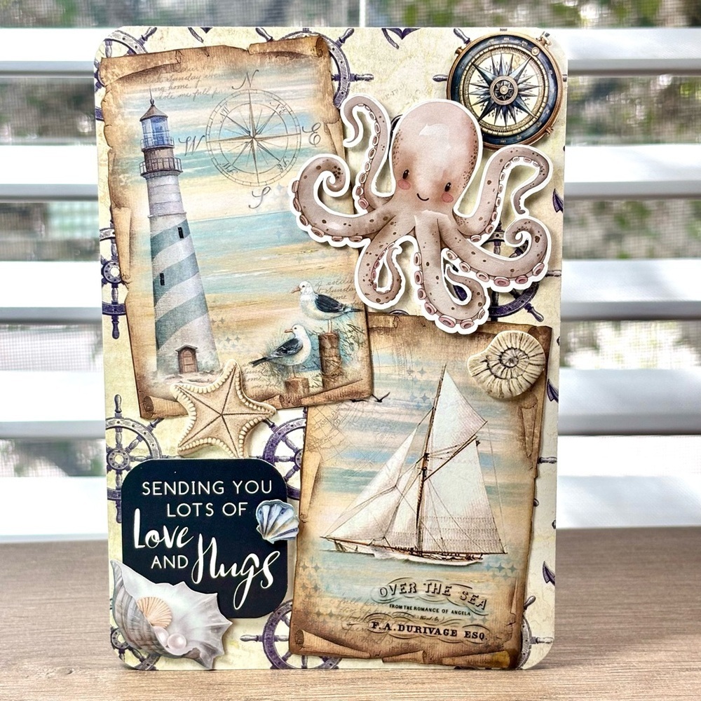 Handmade Nautical Themed Greeting Card